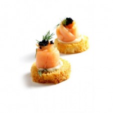 Smoked Salmon and DIll Croutes by Bizu